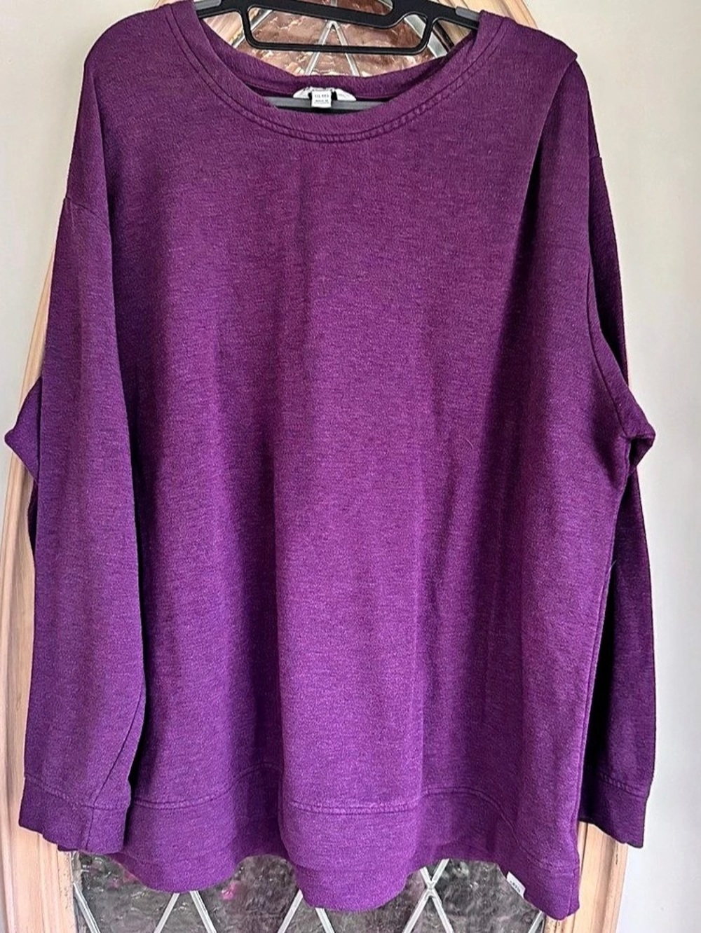 Orvis Organic Collection Long Sleeve Tee in Purple Size XXL (18)